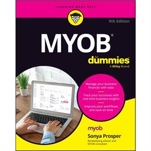 MYOB For Dummies by Sonya Prosper