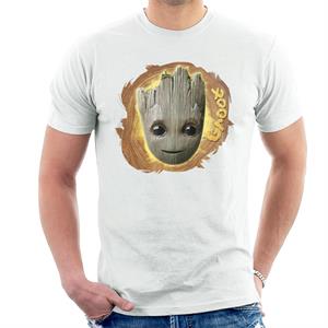 Marvel Guardians Of The Galaxy Vol 2 Groot Wood Design Men's T-Shirt