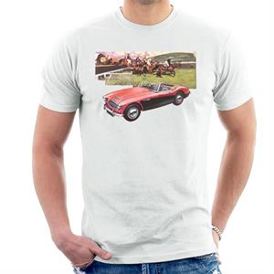 Austin Healey Sports Horses Jump British Motor Heritage Men's T-Shirt