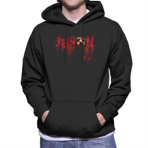 Friday 13th Jason Voorhees Crimson Logo Men's Hooded Sweatshirt