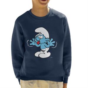 The Smurfs Blowing Raspberries Kid's Sweatshirt