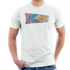 Back to the Future Mist Gradient Logo Men's T-Shirt