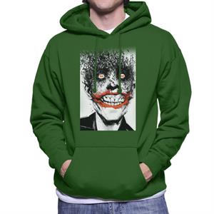 Batman Halloween Joker Face Made Of Bats Men's Hooded Sweatshirt