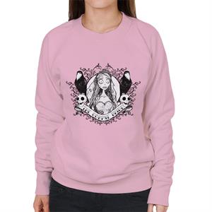 Corpse Bride Halloween Skulls Women's Sweatshirt