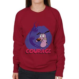 Courage The Cowardly Dog Halloween Scary Shadow Women's Sweatshirt