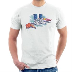 Back to the Future Marty Shoes Board And Comic Men's T-Shirt