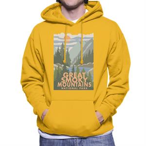 US National Parks Great Smoky Mountains Men's Hooded Sweatshirt