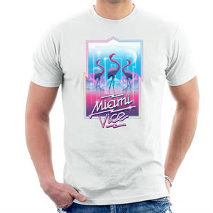 Miami Vice 3 Flamingos Men's T-Shirt