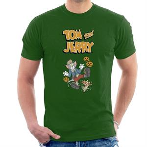 Tom and Jerry Halloween Mummified Men's T-Shirt