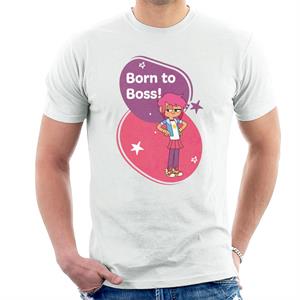 Boy Girl Dog Cat Mouse Cheese Born To Boss Men's T-Shirt