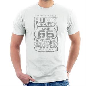 Route 66 Mother Road Patriot Flag Men's T-Shirt