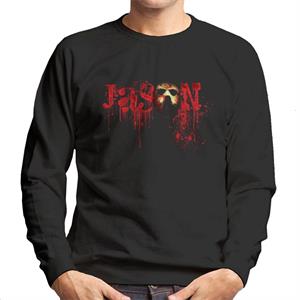 Friday 13th Jason Voorhees Crimson Logo Men's Sweatshirt