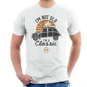 Citroen 2CV Black I'm Not Old Classic Sunset Men's T-Shirt