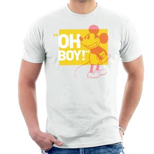 Disney Mickey Mouse Retro Oh Boy Men's T-Shirt