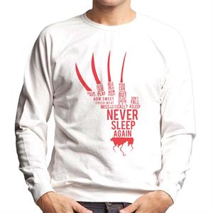 A Nightmare On Elm Street Freddy Krueger Never Sleep Again Men's Sweatshirt