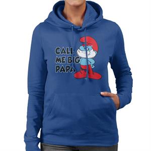 The Smurfs Call Me Big Papa Women's Hooded Sweatshirt