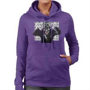 Batman Halloween Joker Hahaha Women's Hooded Sweatshirt