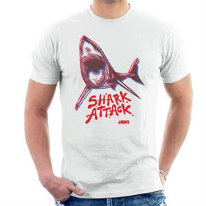 Jaws Neon Shark Attack Men's T-Shirt