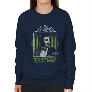 Beetlejuice Suit The Ghost With The Most Women's Sweatshirt