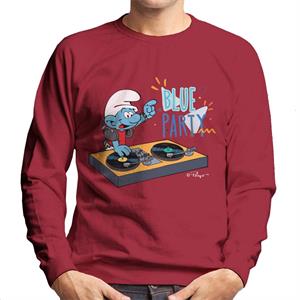 The Smurfs Blue Party Men's Sweatshirt