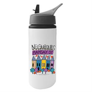 Neighbours Retro Ramsay St Aluminium Water Bottle With Straw