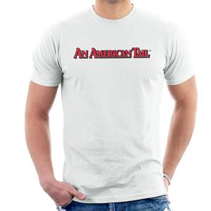 An American Tail Classic Red Text Logo Men's T-Shirt