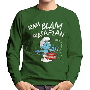 The Smurfs Ram Blam Rataplan Men's Sweatshirt