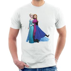 Disney Frozen Anna And Elsa Linked Arms Men's T-Shirt