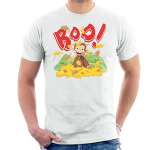 Curious George Boo In The Leaves Men's T-Shirt