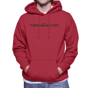 Terminator Black Cinematic Logo Men's Hooded Sweatshirt