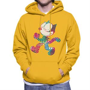 Felix The Cat Multi Coloured Leaves Men's Hooded Sweatshirt