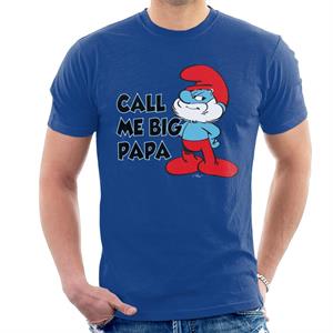 The Smurfs Call Me Big Papa Men's T-Shirt