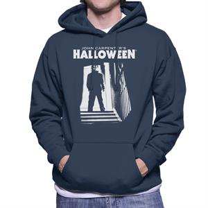 Halloween Michael Myers Top Of The Stairs Men's Hooded Sweatshirt