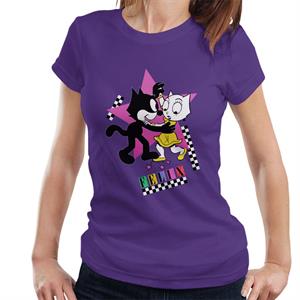 Felix The Cat And Kitty Kat Dancing Women's T-Shirt