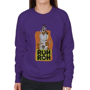 Scooby Doo Halloween Mummified Ruh Roh Women's Sweatshirt