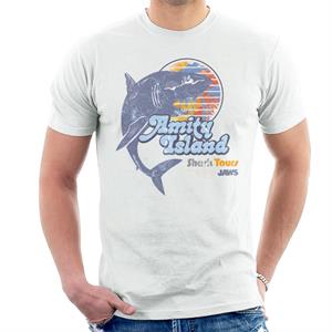 Jaws Amity Island Shark Tours Logo Men's T-Shirt