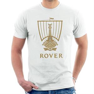 Rover Logo Gold Longship British Motor Heritage Men's T-Shirt