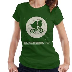 E.T. 1982 Space Explorer Bike Flyin' High Women's T-Shirt