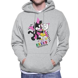 Felix The Cat And Kitty Kat Dancing Men's Hooded Sweatshirt