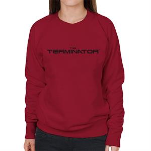 Terminator Black Cinematic Logo Women's Sweatshirt