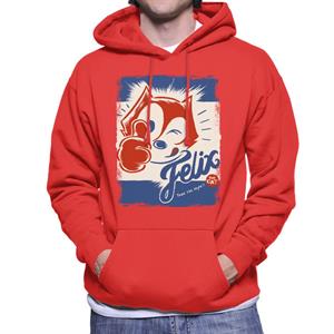 Felix The Cat True Cat Style Men's Hooded Sweatshirt