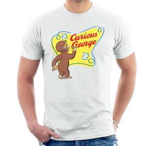 Curious George Writing His Name Men's T-Shirt