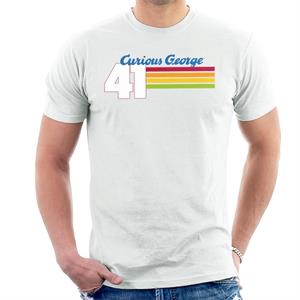 Curious George 41 Race Stripes Men's T-Shirt