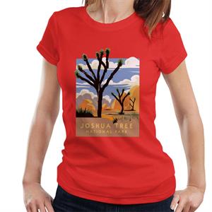 US National Parks Joshua Trees In The Distance Women's T-Shirt