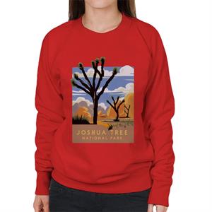 US National Parks Joshua Trees In The Distance Women's Sweatshirt