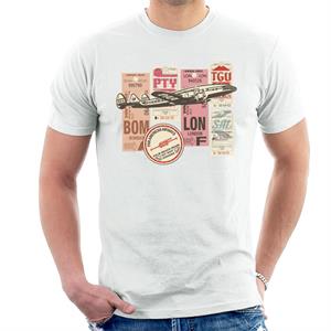 Pan Am Baggage Tags Montage Men's T-Shirt