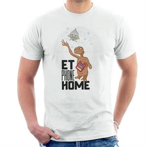 E.T. Phone Home Looking At Spacecraft Men's T-Shirt
