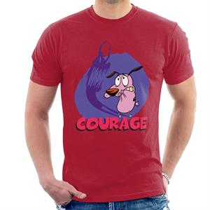 Courage The Cowardly Dog Halloween Scary Shadow Men's T-Shirt