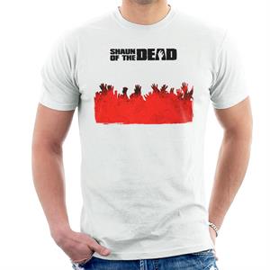 Shaun of the Dead Zombie Hands Silhouette Men's T-Shirt