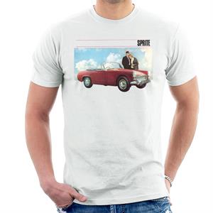 Austin Healey Sprite Mark IV Admired By Couple British Motor Heritage Men's T-Shirt